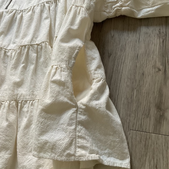 Free People Hampton Belted Ivory Mini Dress Size Medium - Picture 9 of 16